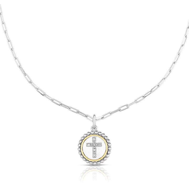 Phillip Gavriel Diamond Cross Pendant