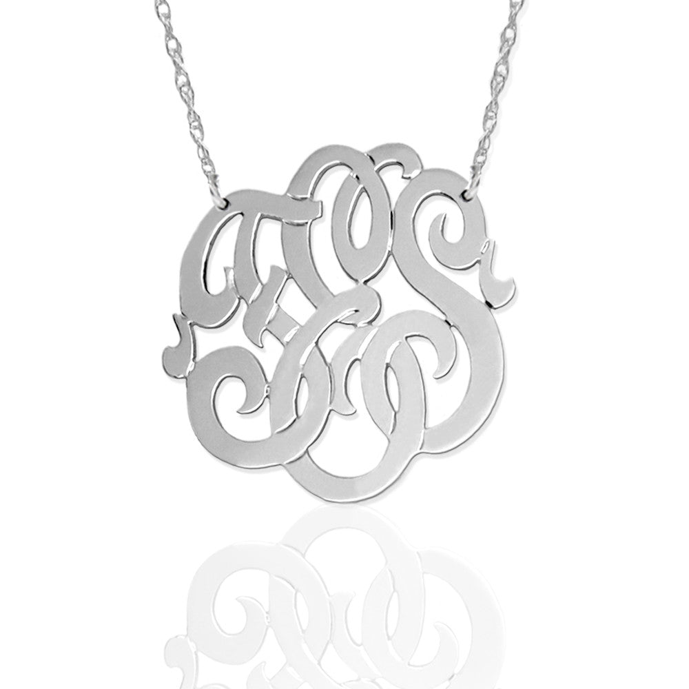 Medium Freeform Monogram Pendant