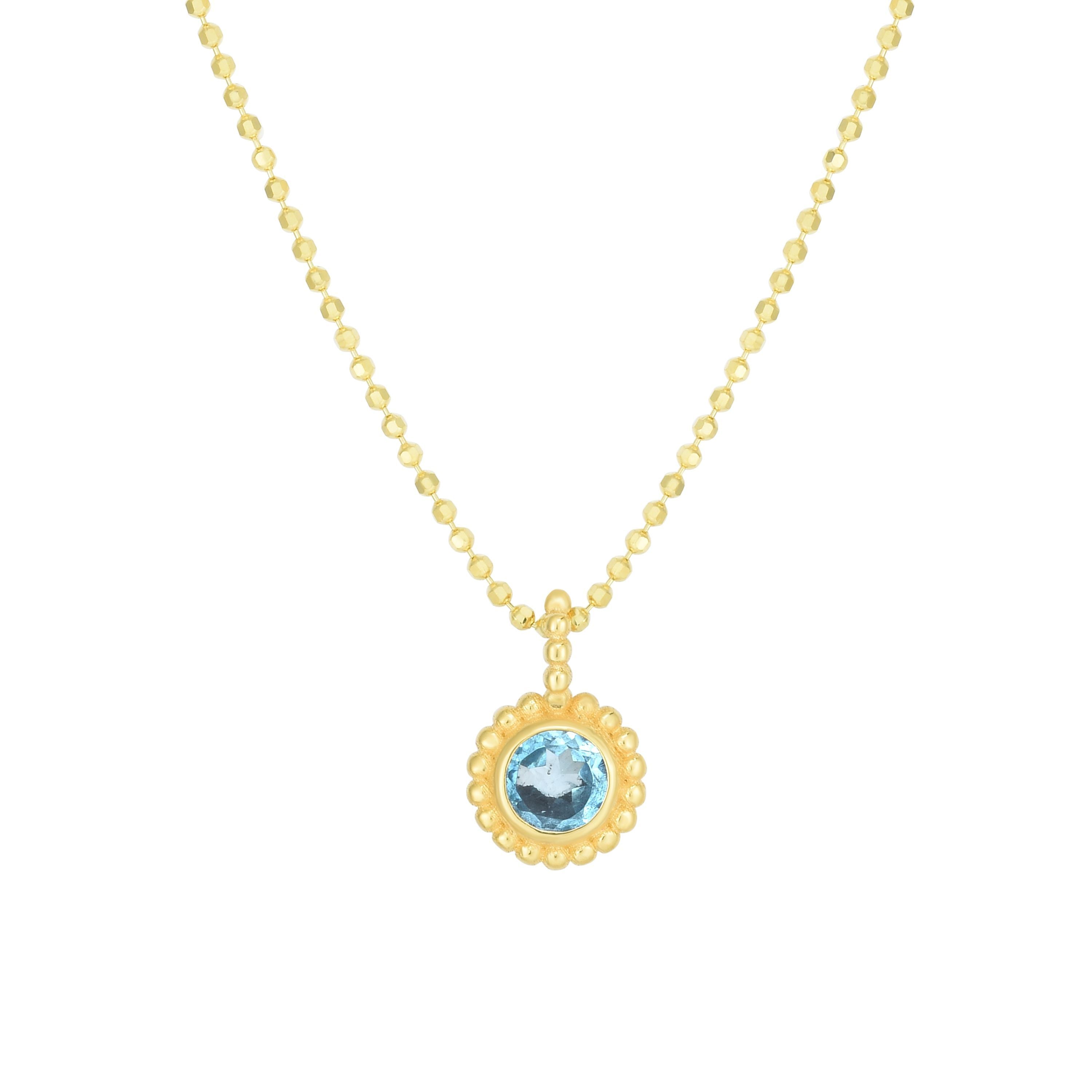 Phillip gavriel blue topaz necklace Clearance