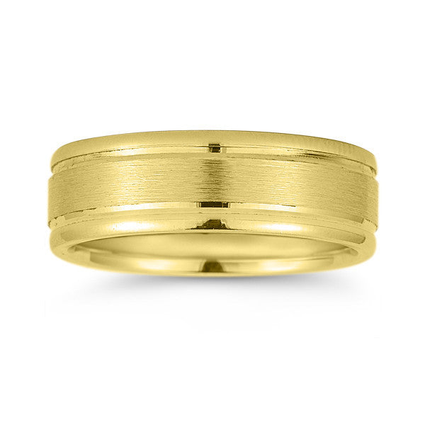 Novell Satin Finish Wedding Band