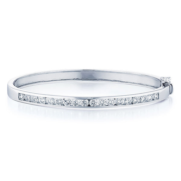 Channel set diamond bangle Clearance