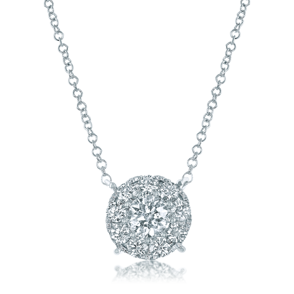 Contemporary Packed Miracle Plate Diamond Necklace for women under 45K -  Candere by Kalyan Jewellers