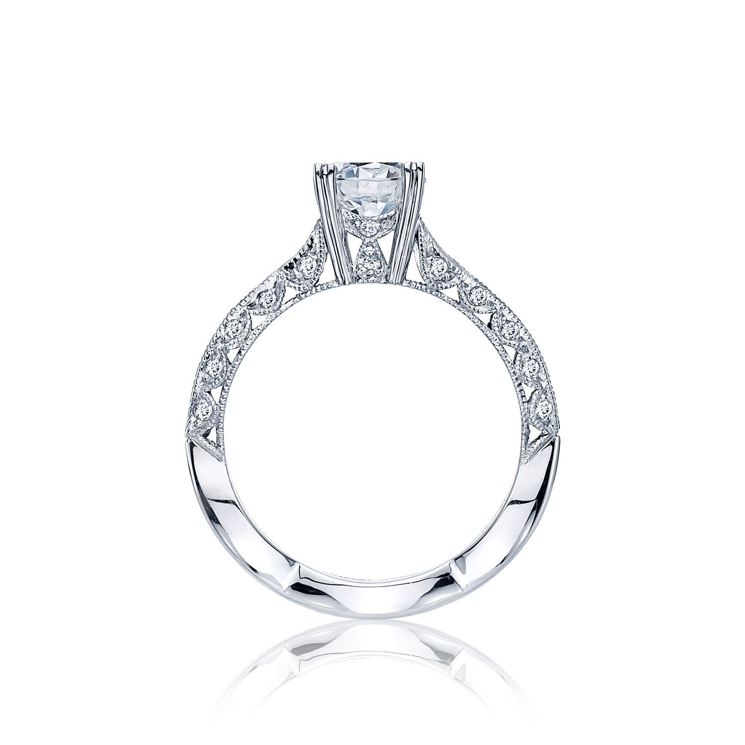 Tacori Classic Crescent Diamond Engagement Ring