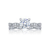 Tacori Sculpted Crescent Diamond Engagement Ring