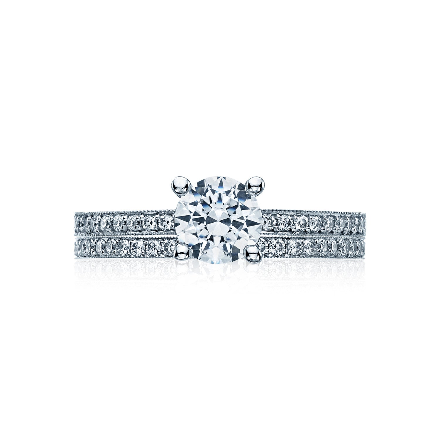 Tacori Sculpted Crescent Diamond Engagement Ring