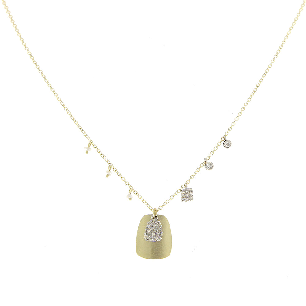 Meira T Diamond Multi Charm Necklace