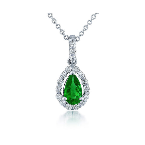 Emerald and Diamond Pendant