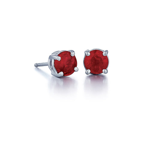 Ruby Stud Earrings