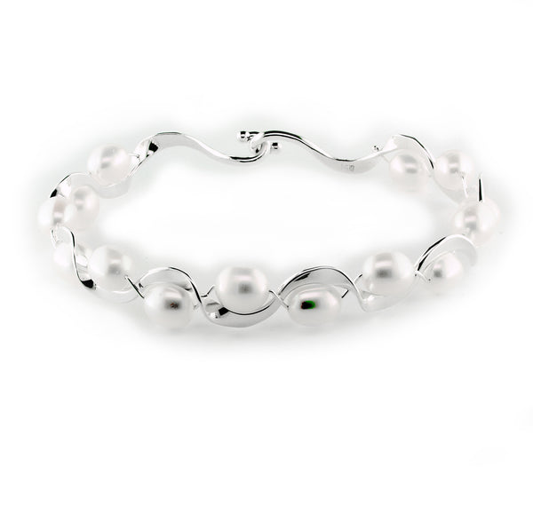 Tom Kruskal Wavy Pearl Bracelet
